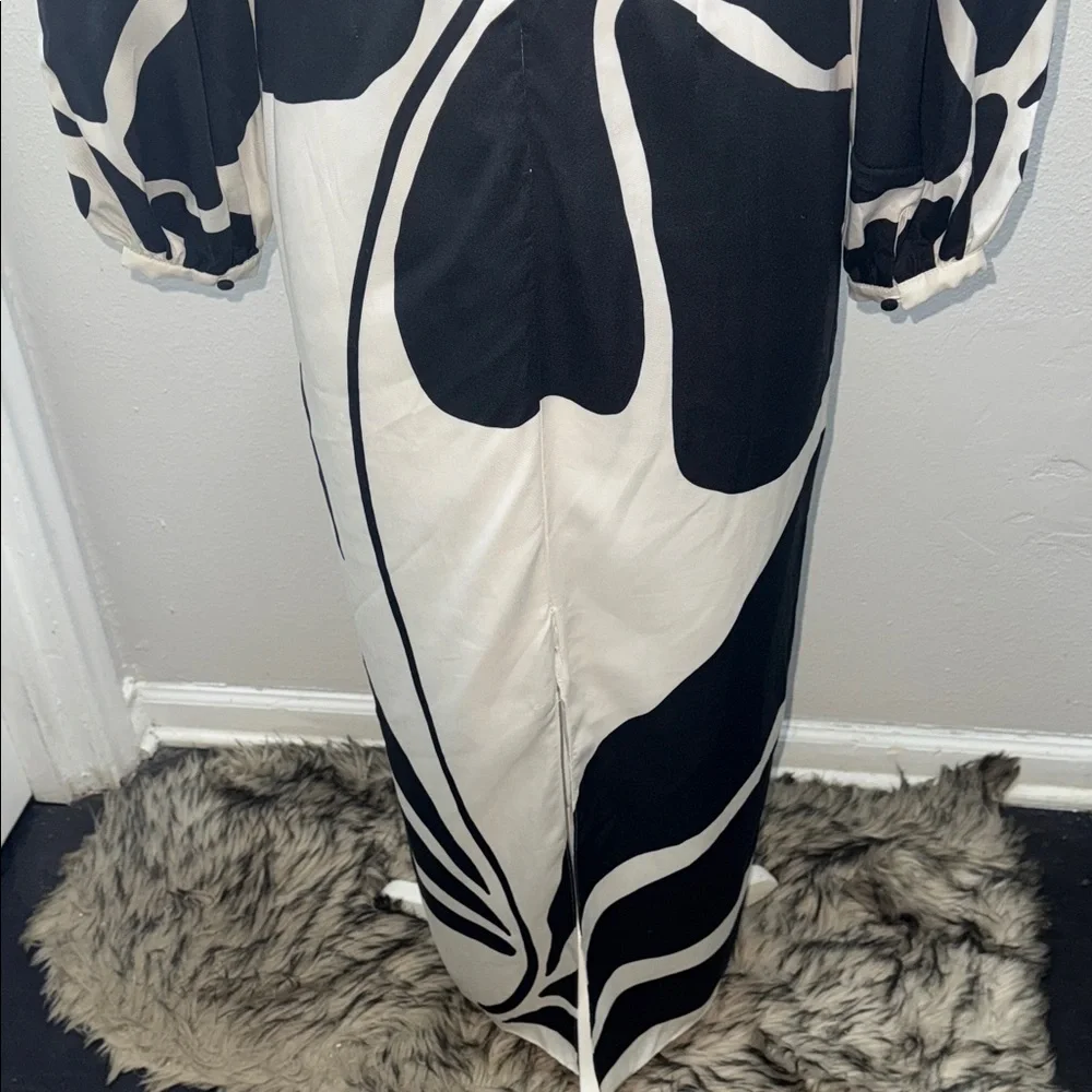 Rafaella Cala de la Cruz Chic Monochrome Long Sleeve Dress - Picture 11 of 11